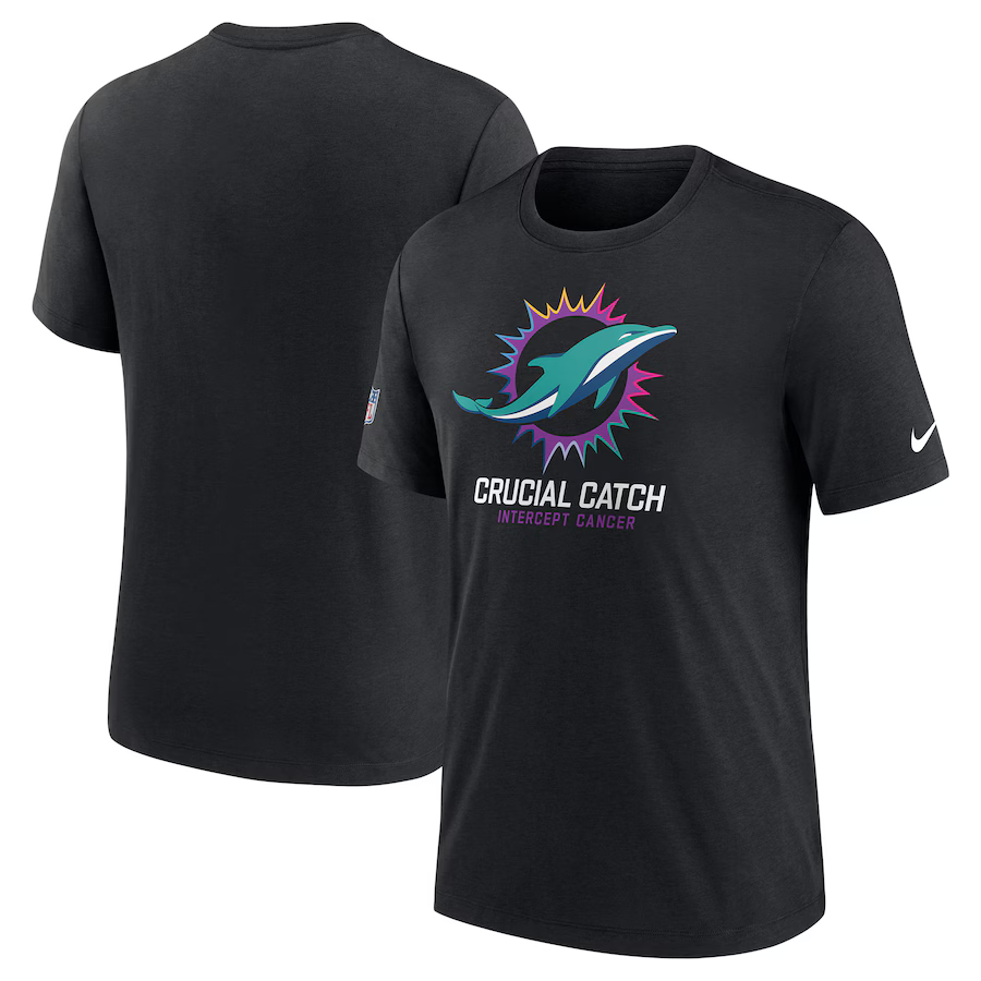 Men Miami Dolphins 2024 Nike NFL black T shirts 